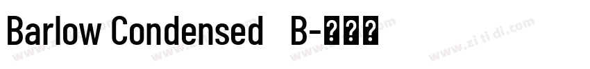 Barlow Condensed   B字体转换
